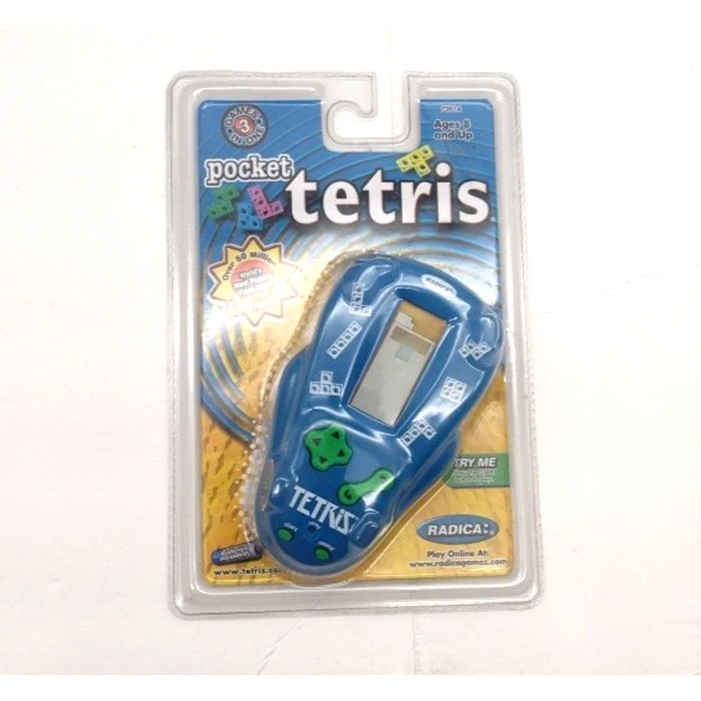 RADICA POCKET TETRIS 3 Games In 1 Model 72014 Popular Game 2001